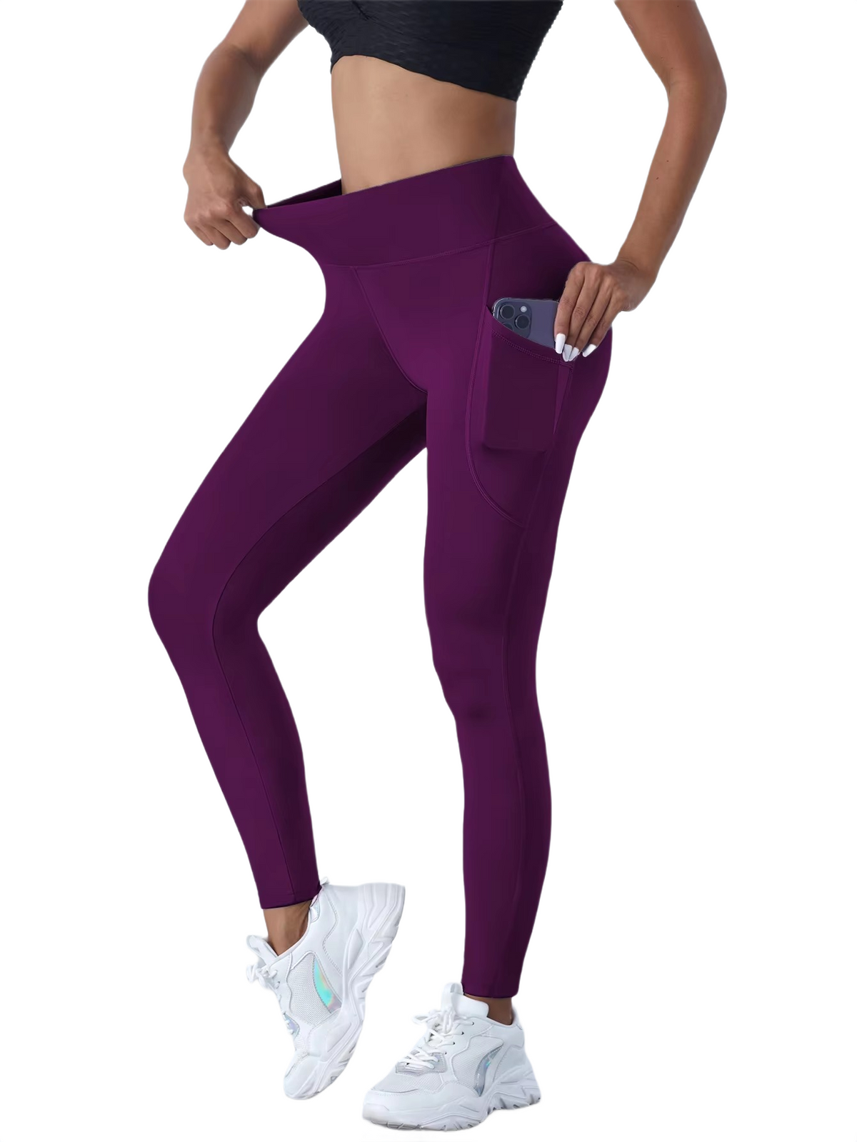 Brookmonts Women’s High Waist Yoga Leggings – Stretch Pants with Pockets