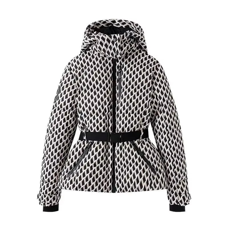 Brookmonts Women’s Hooded Padded Winter Coat – Belted Warm Parka