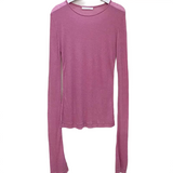 Brookmonts Women’s Long Sleeve T-Shirt – Slim Fit Stretch Crewneck Top