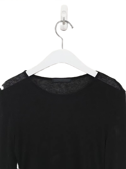 Brookmonts Women’s Long Sleeve T-Shirt – Slim Fit Stretch Crewneck Top