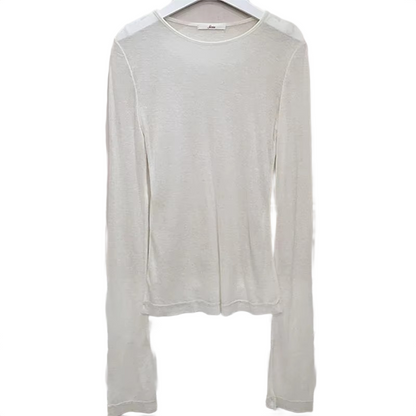 Brookmonts Women’s Long Sleeve T-Shirt – Slim Fit Stretch Crewneck Top