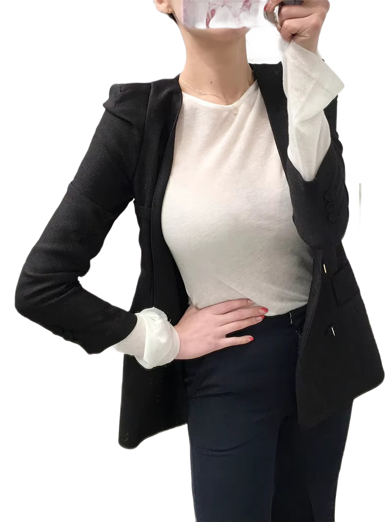 Brookmonts Women’s Long Sleeve T-Shirt – Slim Fit Stretch Crewneck Top
