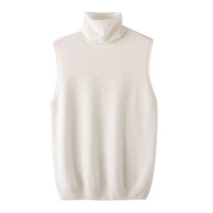 Brookmonts Women’s Merino Wool Turtleneck Vest – Sleeveless Knit Sweater