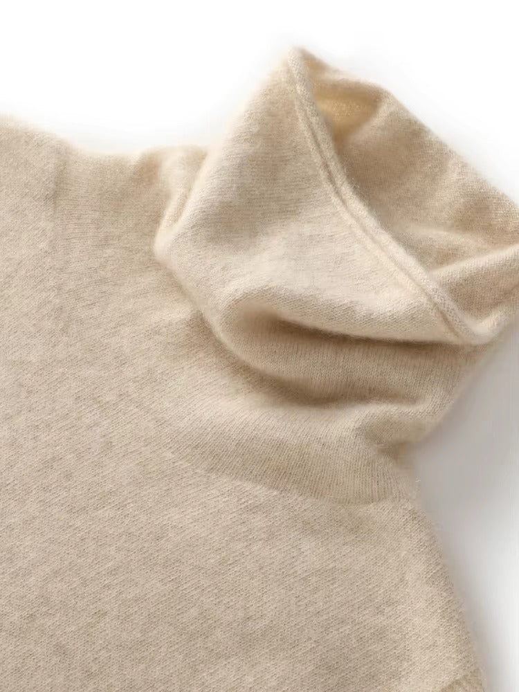 Brookmonts Women’s Merino Wool Turtleneck Vest – Sleeveless Knit Sweater