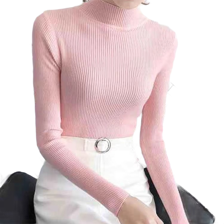 Brookmonts Women’s Mock Neck Sweater – Long Sleeve Stretch Knit Pullover