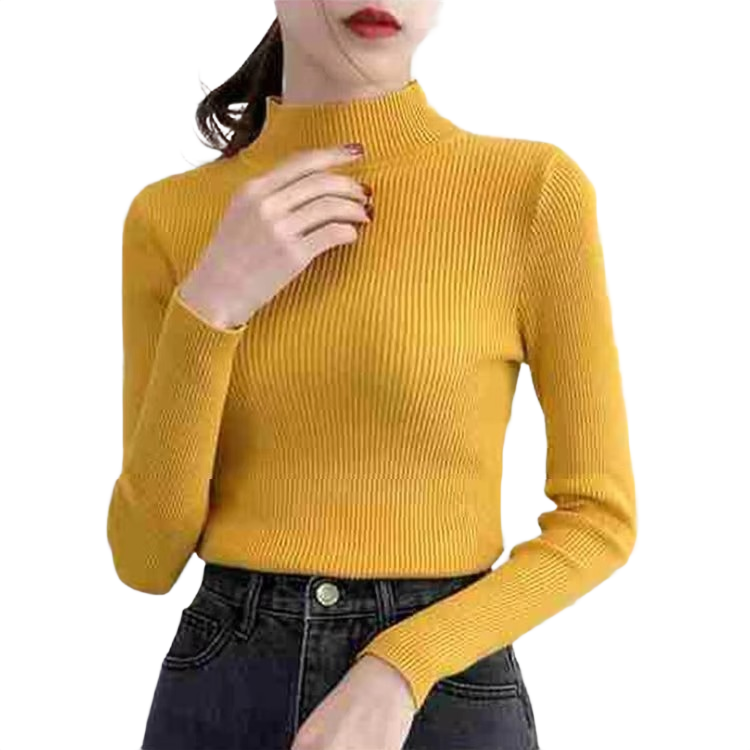 Brookmonts Women’s Mock Neck Sweater – Long Sleeve Stretch Knit Pullover