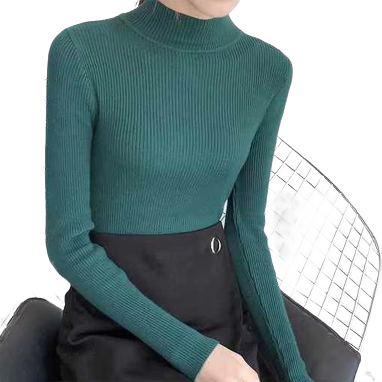 Brookmonts Women’s Mock Neck Sweater – Long Sleeve Stretch Knit Pullover