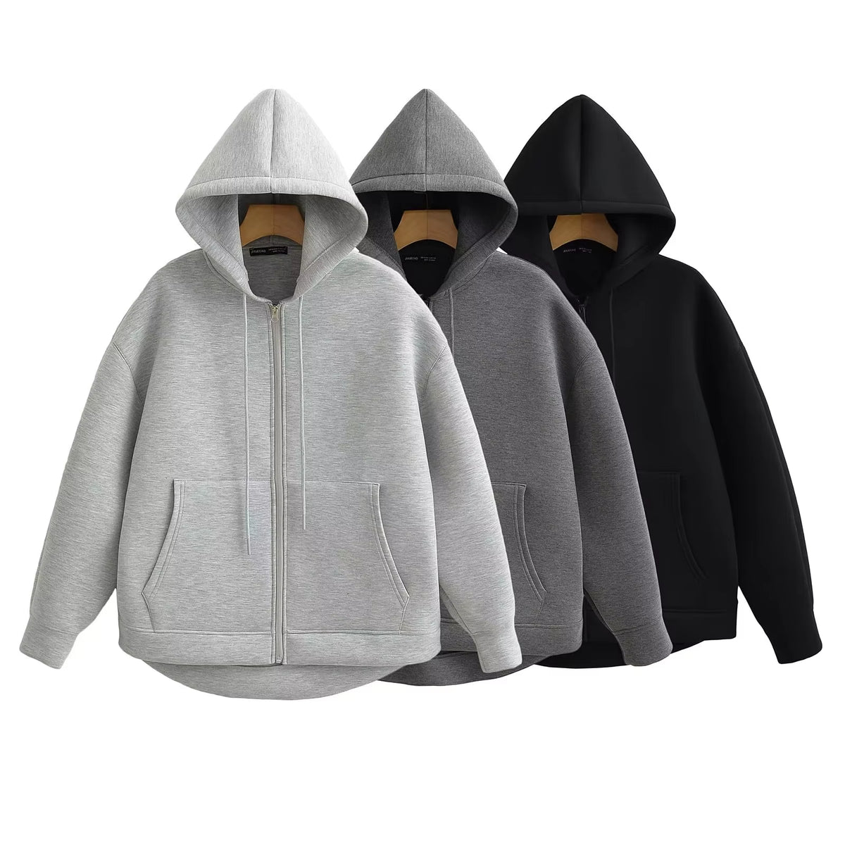 Brookmonts Women’s Oversized Hoodie Jacket – Zip-Up Casual Coat