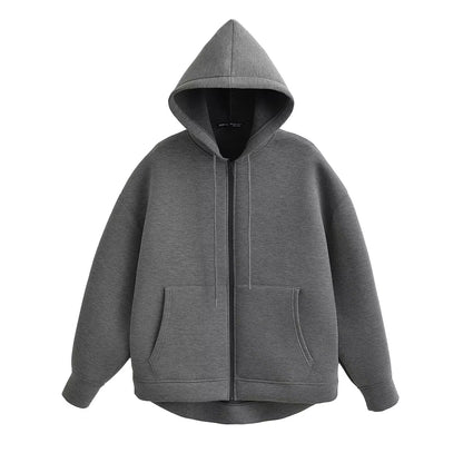 Brookmonts Women’s Oversized Hoodie Jacket – Zip-Up Casual Coat