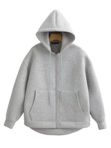 Brookmonts Women’s Oversized Hoodie Jacket – Zip-Up Casual Coat