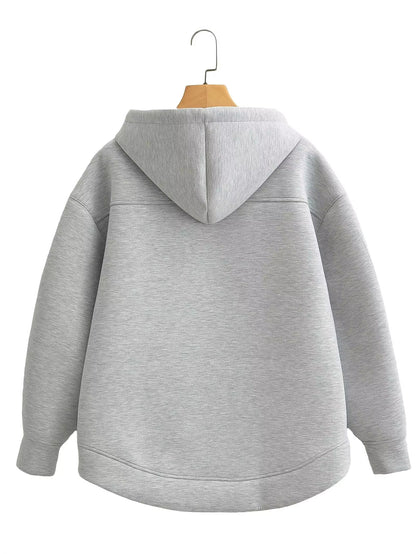 Brookmonts Women’s Oversized Hoodie Jacket – Zip-Up Casual Coat