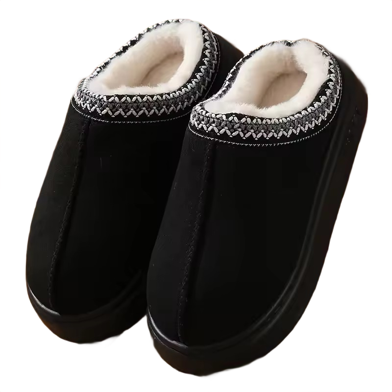 Brookmonts Women’s Plush Platform Slippers – Warm Faux Fur Winter Shoes