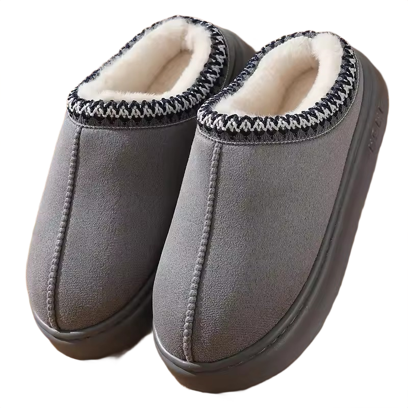 Brookmonts Women’s Plush Platform Slippers – Warm Faux Fur Winter Shoes