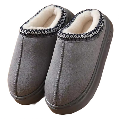 Brookmonts Women’s Plush Platform Slippers – Warm Faux Fur Winter Shoes