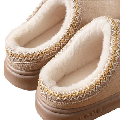 Brookmonts Women’s Plush Platform Slippers – Warm Faux Fur Winter Shoes