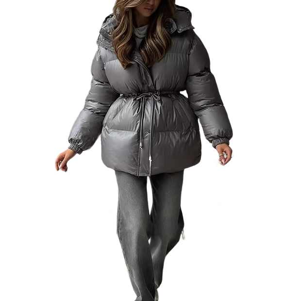 Brookmonts Women’s Quilted Puffer Jacket – Cotton-Padded Zip-Up Coat