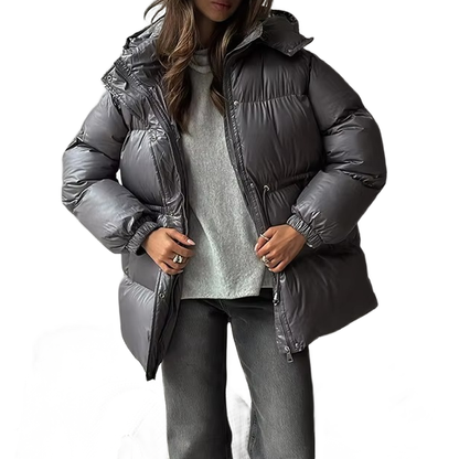 Brookmonts Women’s Quilted Puffer Jacket – Cotton-Padded Zip-Up Coat