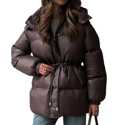 Brookmonts Women’s Quilted Puffer Jacket – Cotton-Padded Zip-Up Coat