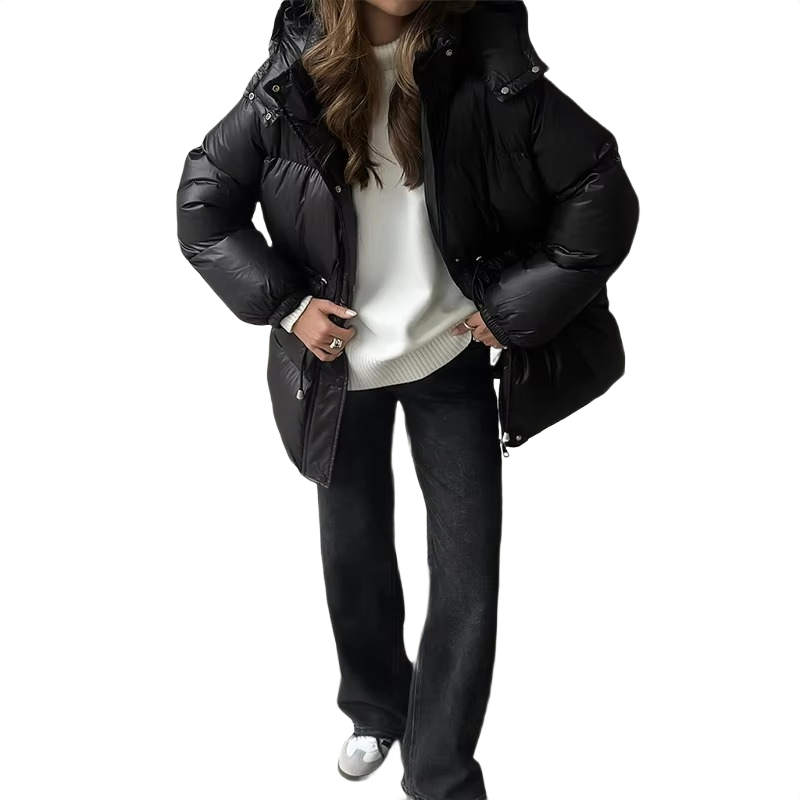 Brookmonts Women’s Quilted Puffer Jacket – Cotton-Padded Zip-Up Coat