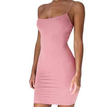 Brookmonts Women’s Spaghetti Strap Mini Dress – Slim Fit Bodycon