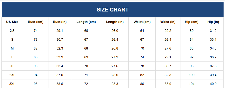 Brookmonts Women’s Spaghetti Strap Mini Dress – Slim Fit Bodycon Size Chart
