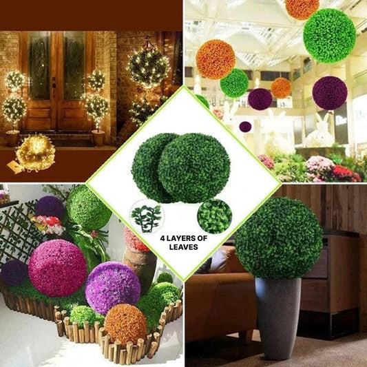 Artificial topiary plant ball