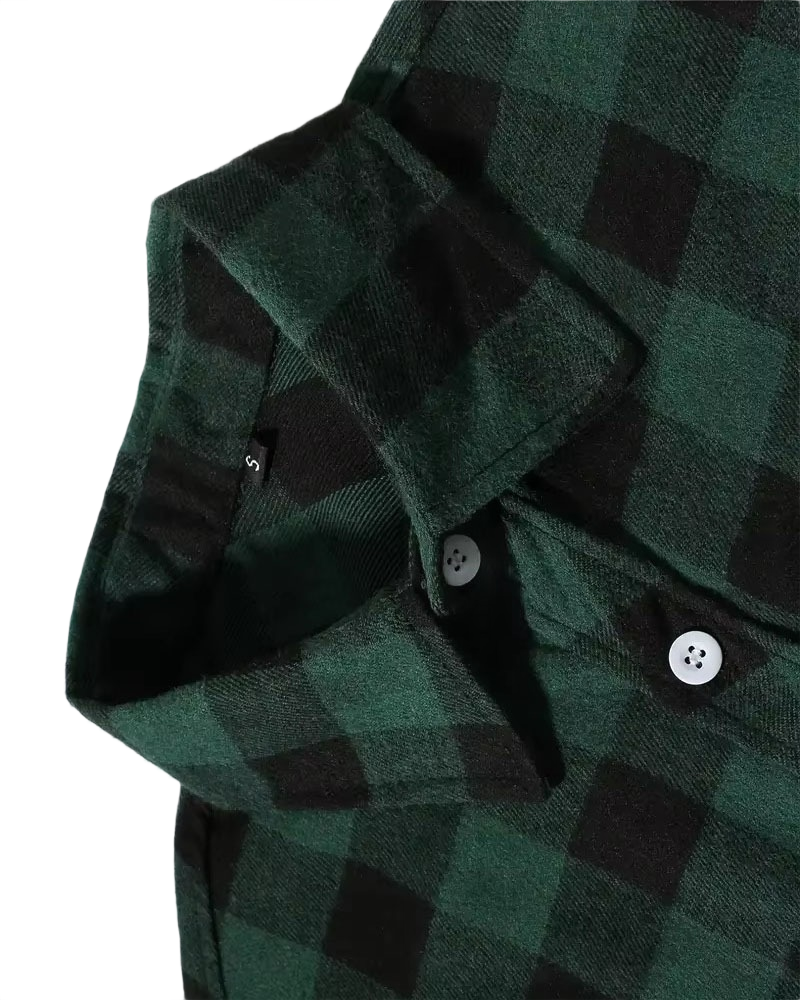 Brookmonts Men’s Flannel Shirt – Brushed Plaid Long Sleeve Relaxed Fit