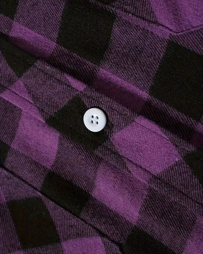 Brookmonts Men’s Flannel Shirt – Brushed Plaid Long Sleeve Relaxed Fit
