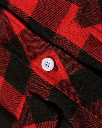 Brookmonts Men’s Flannel Shirt – Brushed Plaid Long Sleeve Relaxed Fit