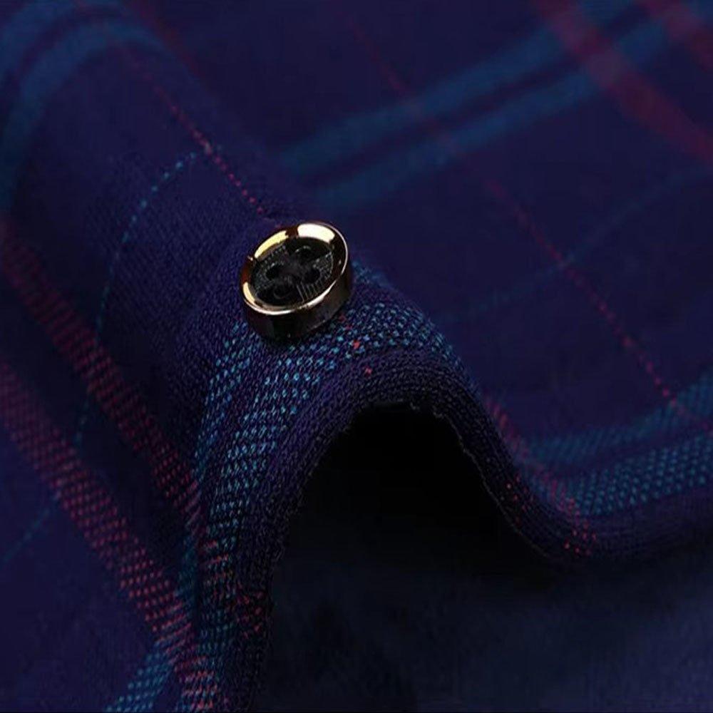 Brookmonts Men’s Flannel Shirt – Warm Fur Lined Long Sleeve Plaid