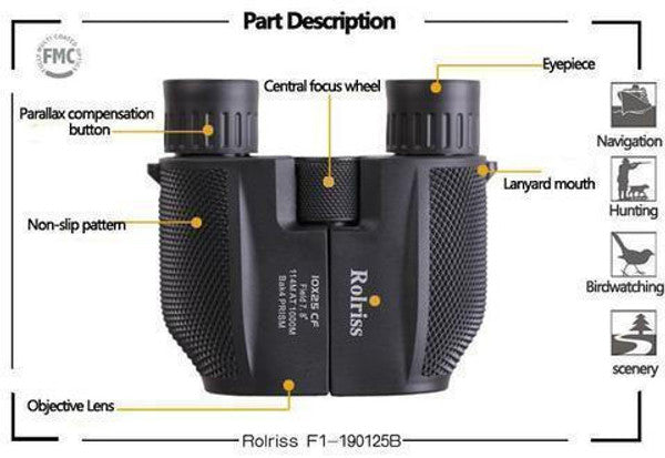 Waterproof binoculars with high power night vision