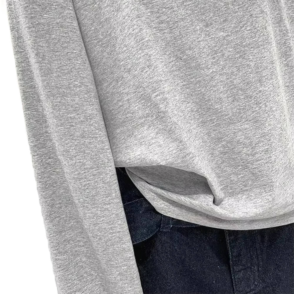 Brookmonts Women’s One-Shoulder Top – Long Sleeve Cotton Blend Shirt
