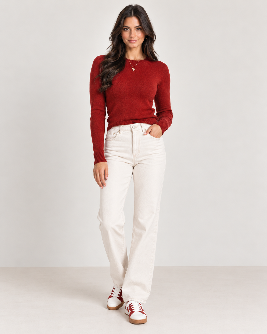 Brookmonts Women’s Sweater – Round Neck Long Sleeve Knit Pullover