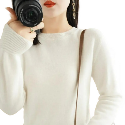 Brookmonts Women’s Sweater – Round Neck Long Sleeve Knit Pullover