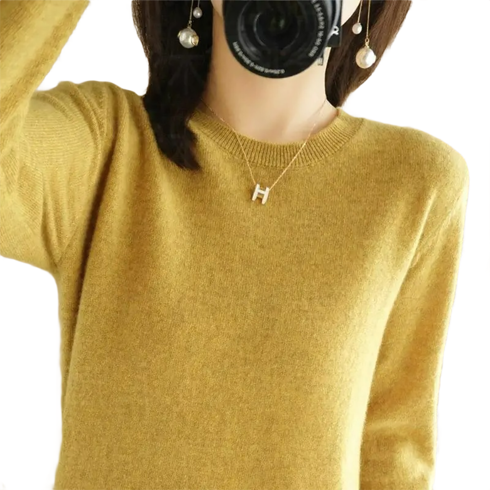 Brookmonts Women’s Sweater – Round Neck Long Sleeve Knit Pullover