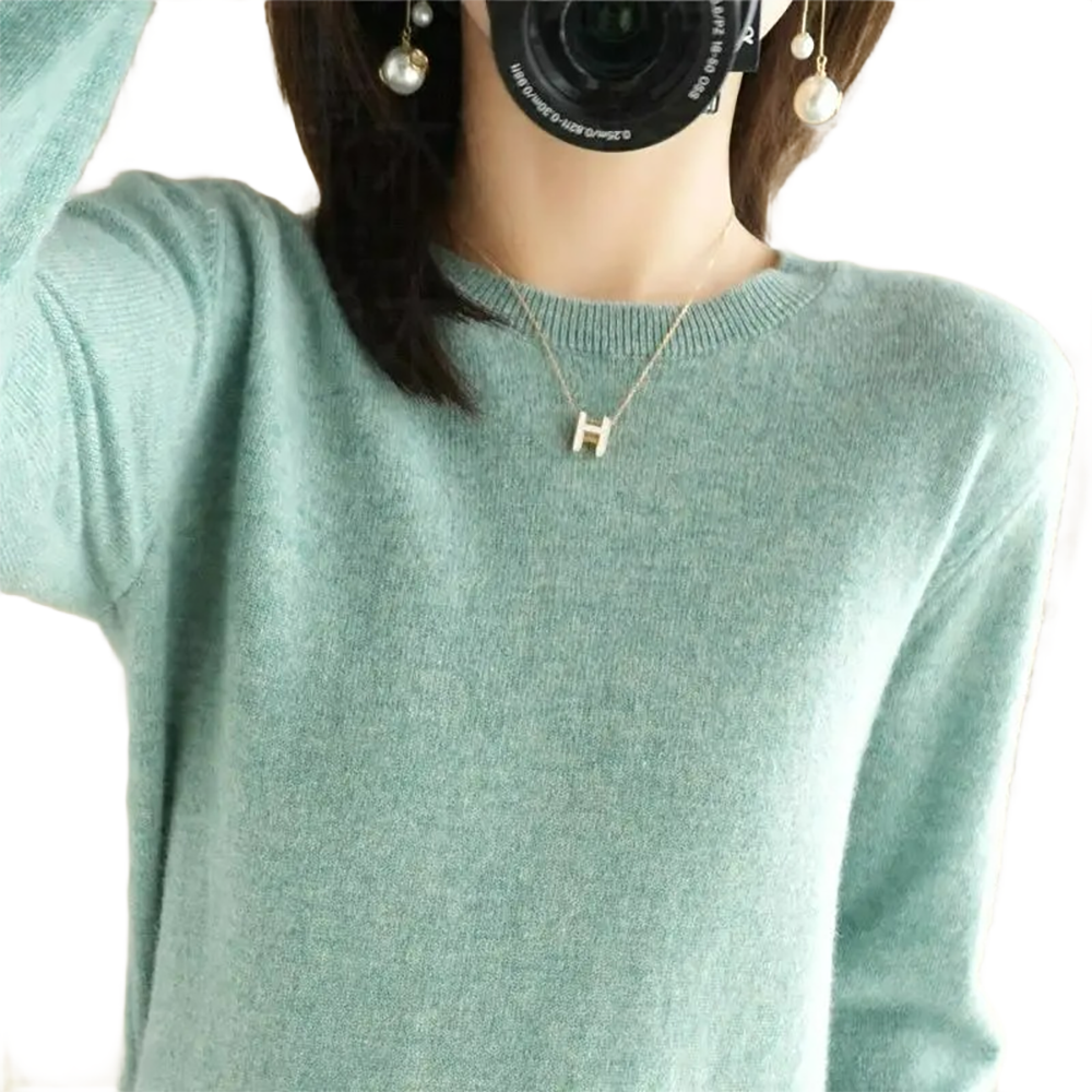 Brookmonts Women’s Sweater – Round Neck Long Sleeve Knit Pullover
