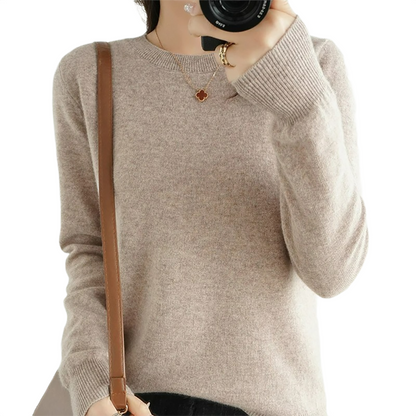 Brookmonts Women’s Sweater – Round Neck Long Sleeve Knit Pullover