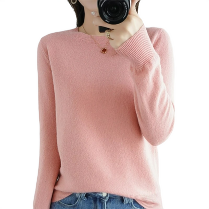 Brookmonts Women’s Sweater – Round Neck Long Sleeve Knit Pullover