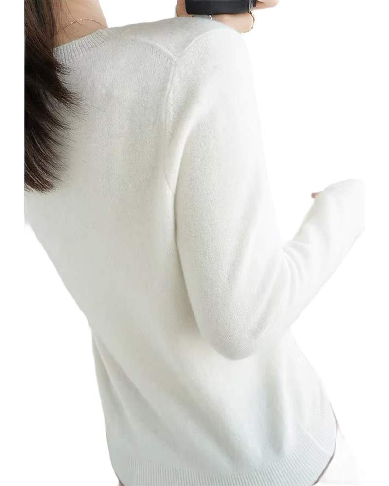 Brookmonts Women’s Sweater – Round Neck Long Sleeve Knit Pullover
