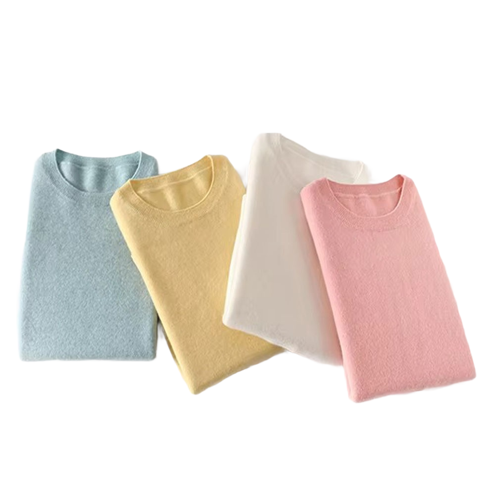 Brookmonts Women’s Sweater – Round Neck Long Sleeve Knit Pullover
