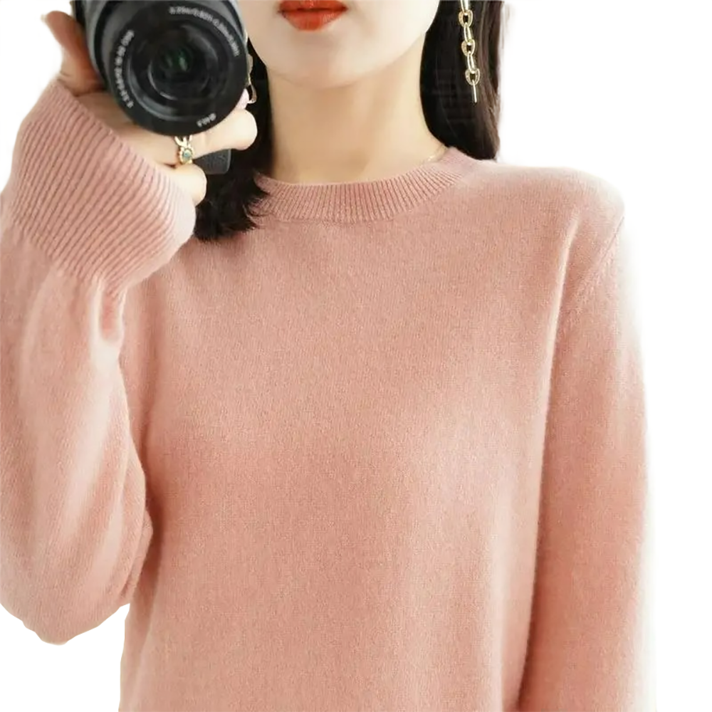 Brookmonts Women’s Sweater – Round Neck Long Sleeve Knit Pullover