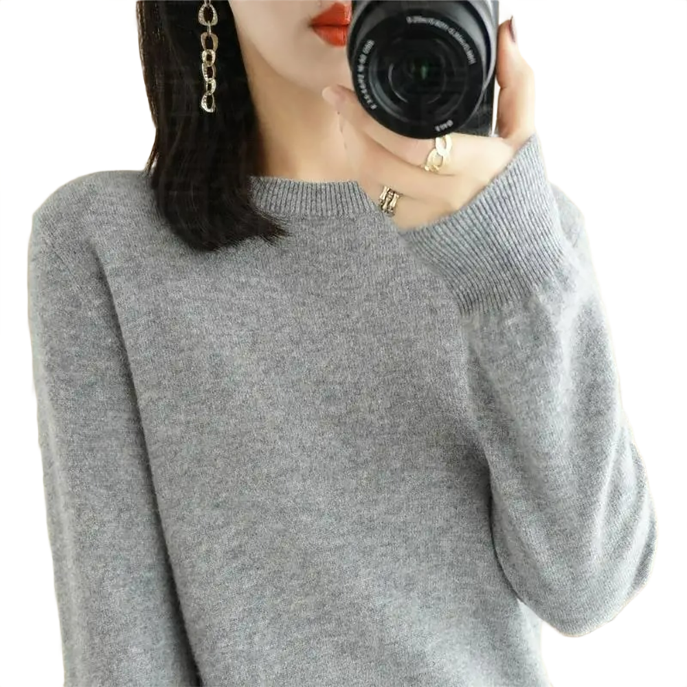 Brookmonts Women’s Sweater – Round Neck Long Sleeve Knit Pullover