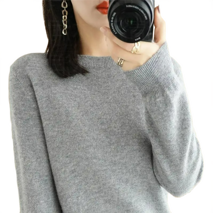 Brookmonts Women’s Sweater – Round Neck Long Sleeve Knit Pullover