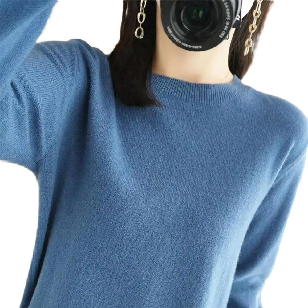 Brookmonts Women’s Sweater – Round Neck Long Sleeve Knit Pullover