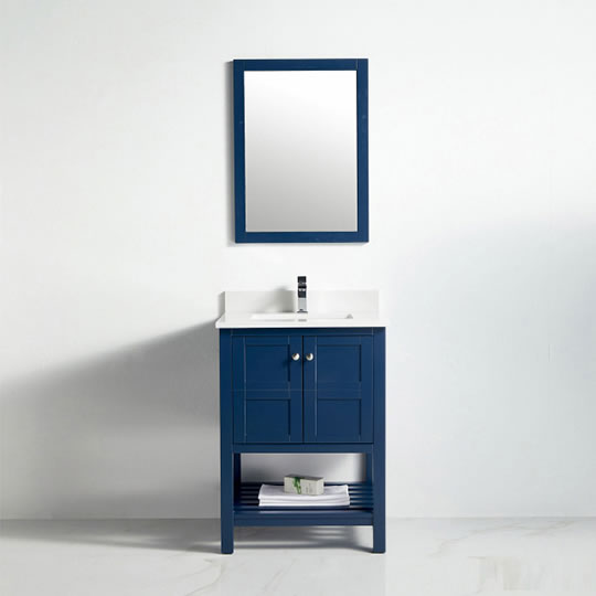 BNK Austin - 24" Vanity with Two door, one drawer & soft close. Navy Blue