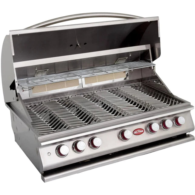 Cal Flame - BBQ Built In Grills P 5 BURNER with Lights, Rotisserie & Back Burner