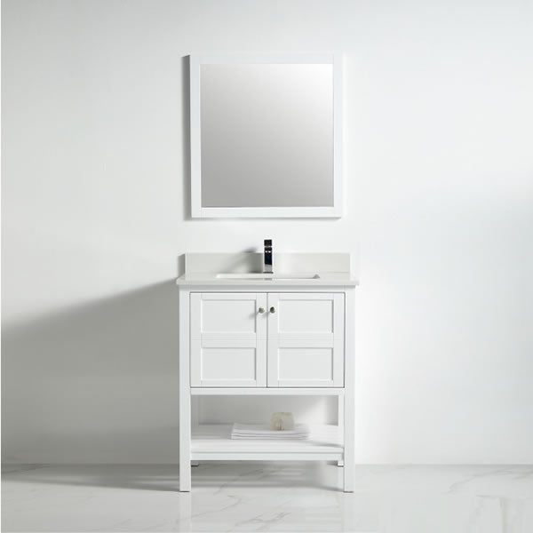 BNK Austin - 30" Vanity with Two door, one drawer & soft close. White