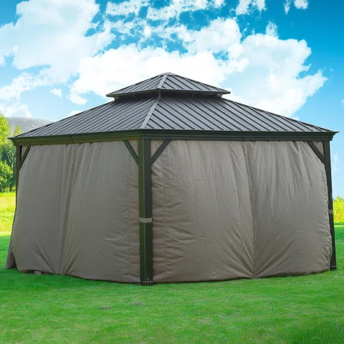 12 Ft. W x 12 Ft. D Aluminum Patio Gazebo