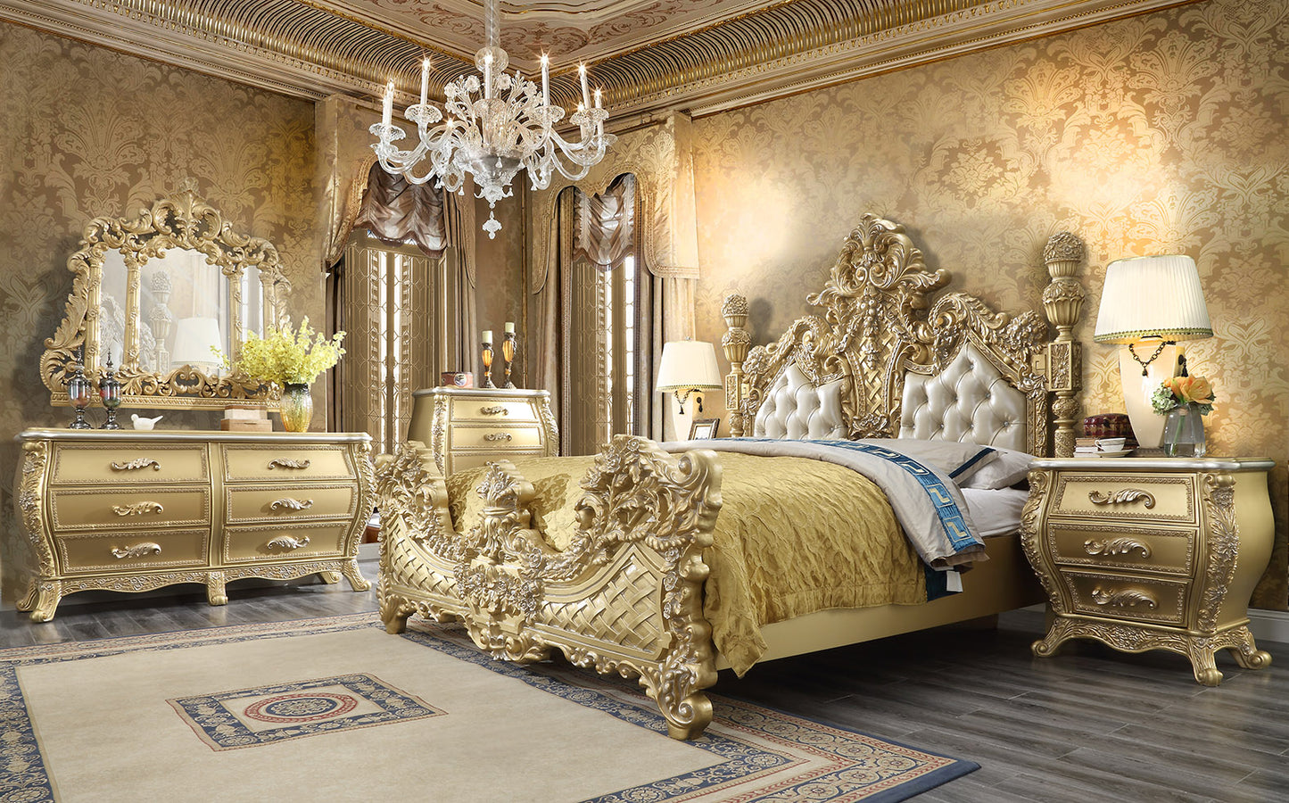 Homey Design - HD-1801 - BED EASTERN KING