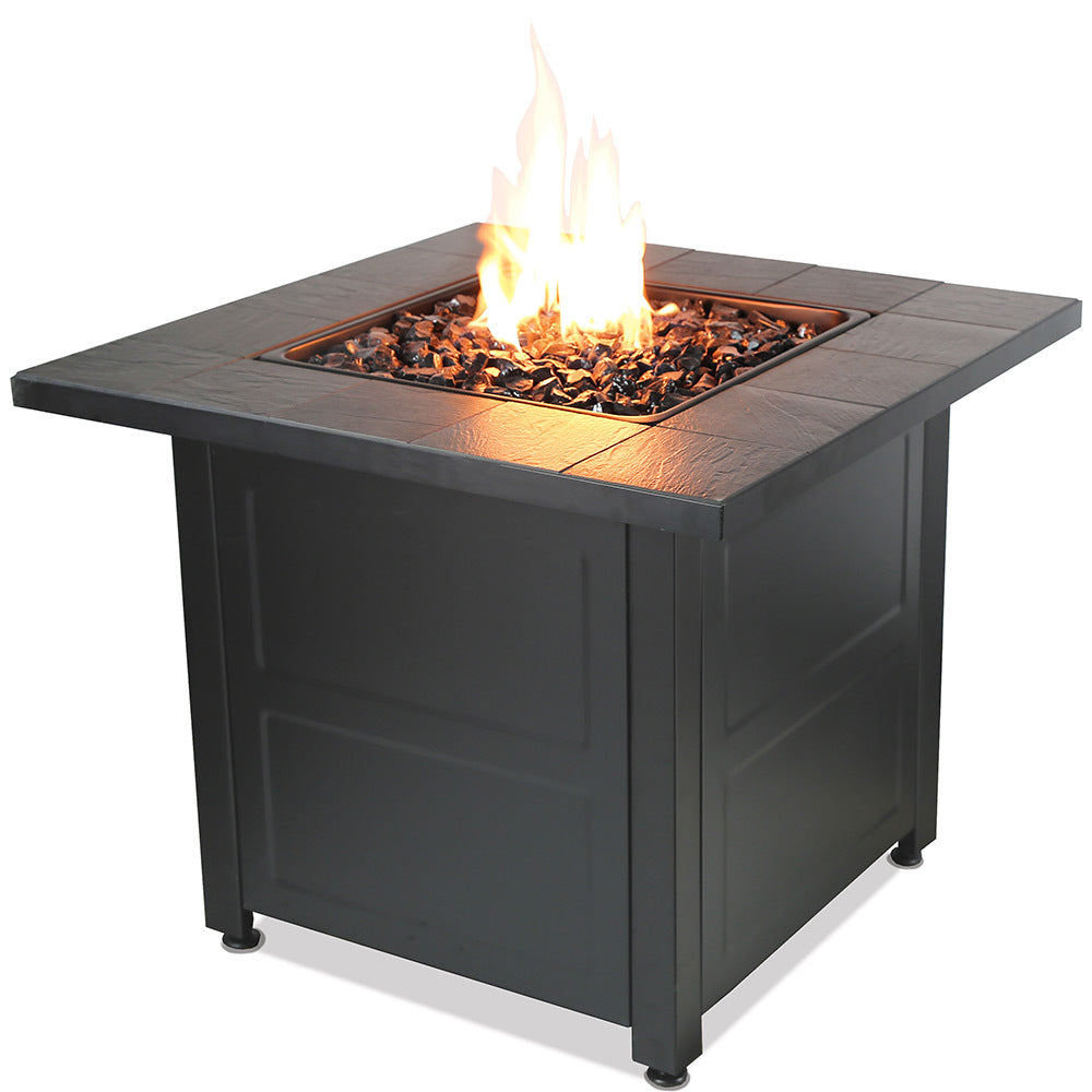 MR. BAR-B-Q LP Gas Outdoor Fire Table W/ Stamped Tile Design